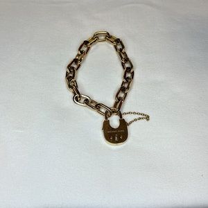 MK Gold chain link padlock🤎🤍